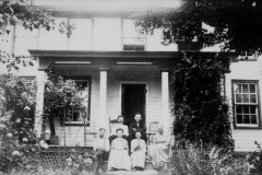 Family on House Steps
